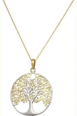 Firetti Ketting met hanger Sieraad cadeau zilver 925 halssieraad halsketting ankerkette boom