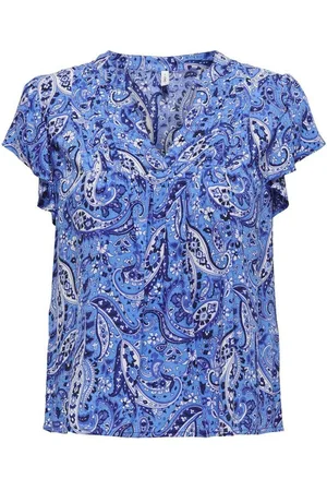 ONLY Shirt ONLVENEDA S/S V-NECK TOP PTM