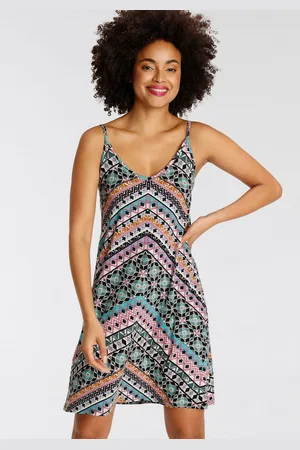 KangaROOS Zomerjurk feestelijke gelegenheden, knie-vrije lengte, trendy etnische look
