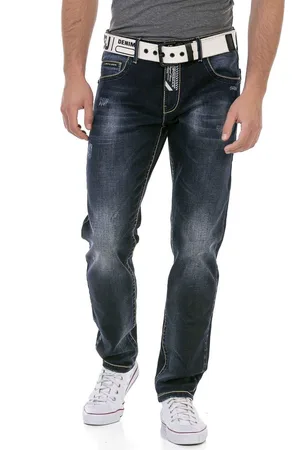 Cipo & Baxx Regular fit jeans met markante wassing