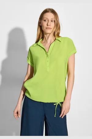 CECIL Blouse met korte mouwen met knoopsluiting