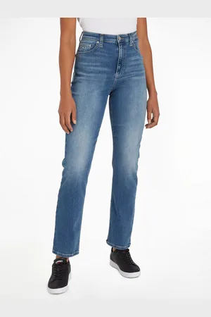 Tommy Hilfiger Straight jeans JULIE - High Waist - Straight Jeans Rechtdoor gesneden denim jeans met hoge taille en Tommy logo-badge