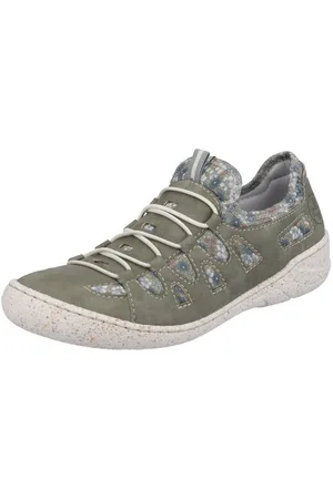 Rieker Slip-on sneakers Slipper, instapschoen, vrijetijdsschoen met bloemenprint