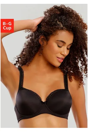 Lascana Bh met steuncups met fijne rand van geborduurd kant