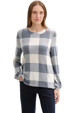 TOM TAILOR Shirt met lange mouwen in een geruit design
