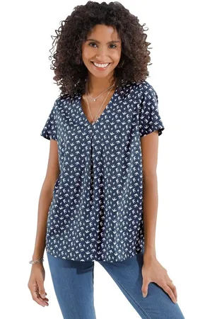 Classic Basics Gedessineerde blouse