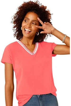 Classic Basics Shirt met V-hals Shirt (1-delig)