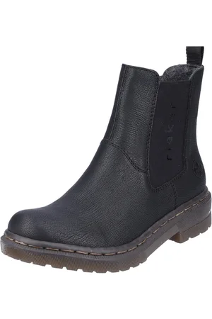 Rieker Chelsea-boots met logo-opschrift aan de stretchinzet