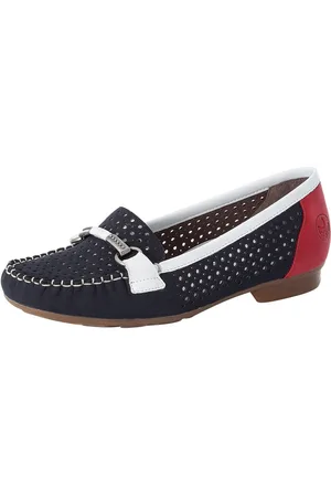 Rieker Mocassins Slipper, zomerschoen met mooie siergesp