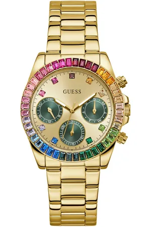 Guess Multifunctioneel horloge Halo Quartzhorloge, horloge, damenuur, datum, 12/24-uurs weergave