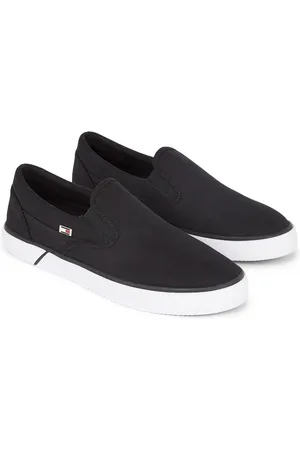 Tommy Hilfiger Slip-on sneakers VULC CANVAS SLIP-ON SNEAKER , slipper, vrijetijdsschoen, zomerschoen met zijstretchinzetten