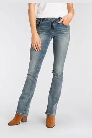 ARIZONA Bootcut jeans Ultra Stretch normale pasvorm, baby-bootcut, used-look-wassing