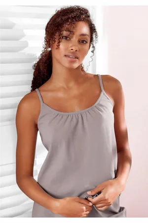 QS by s.Oliver Geribde tanktop met babylockzoom