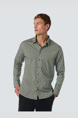 No Excess Overhemd met lange mouwen met grafisch all-over motief