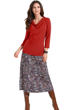 Classic Inspirationen Shirt met cascadehals Shirt (1-delig)