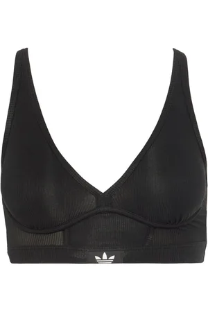 adidas Bustier Flex Ribbed Cotton met elastische onderbusteband