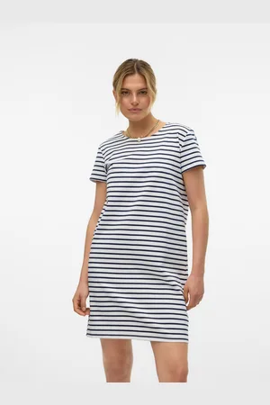 VERO MODA Mini-jurk VMABBY SS SHORT ZIP DRESS JRS NOOS