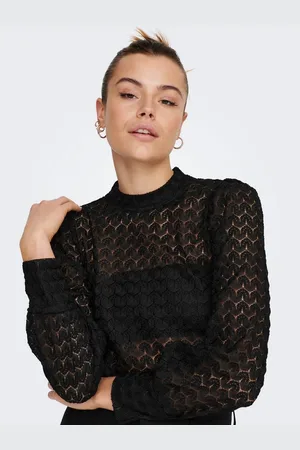 JDY Shirt met lange mouwen AVERY L/S LACE TOP JRS NOOS
