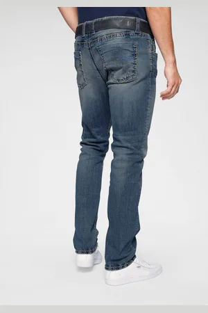 Camp David Straight jeans NI:CO:R611 met opvallende stiknaden