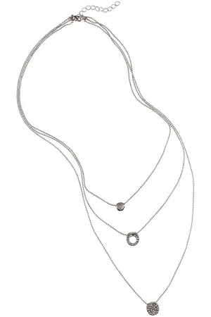 Firetti Ketting met hanger Layering-ketting met 3 ronde hangers