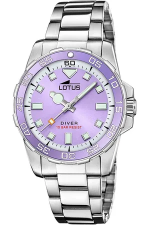 Lotus Kwartshorloge Polshorloge, dameshorloge, roestvrijstalen armband, tot 10 bar waterdicht