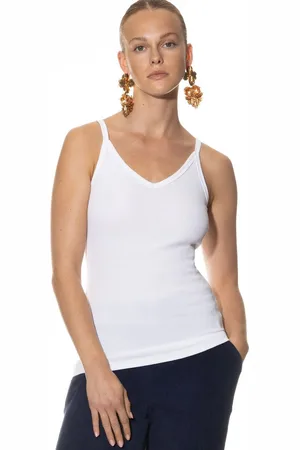 Mey Top met spaghettibandjes Organic Cotton Van biologische katoen gemaakt