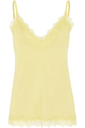 Rosemunde Hemd Billie Strap Top prachtige vintage kanten afwerking aan de halslijn en zoom