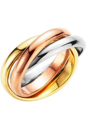 Firetti Ring Sieraad cadeau 3-voudig gedraaid, tricolor