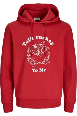 JACK & JONES Hoodie JJXMAS ONE COLOR FUNNY SWEAT HOOD