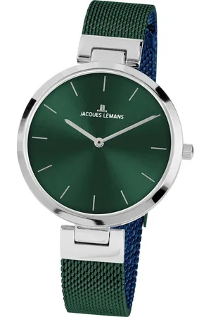 Jacques Lemans Kwartshorloge Milano, 1-2110H Polshorloge, dameshorloge, gehard crystexglas, roestvrijstalen armband