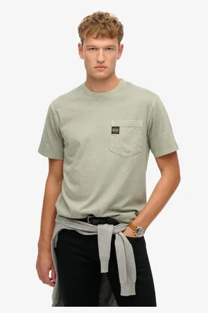 Superdry Shirt met ronde hals CONTRAST STITCH POCKET T-SHIRT