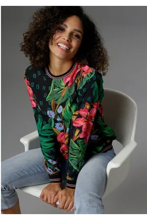 Aniston Shirtblouse met gestreepte boorden