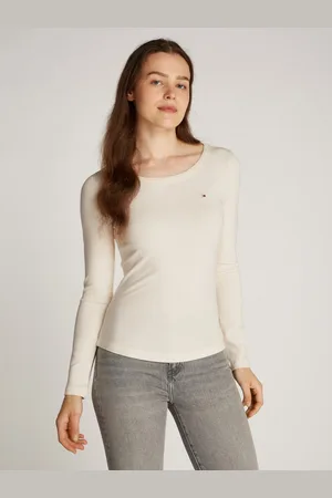 Tommy Hilfiger Shirt met lange mouwen SLIM 5X2 RIB O-NK LS