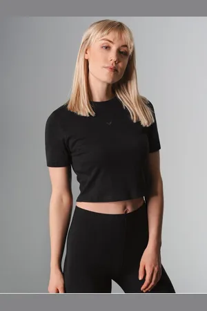 Trigema T-shirt modieuze crop-top (1-delig)
