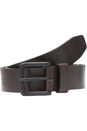 JACK & JONES Leren riem JACROMA LEATHER BELT NOOS