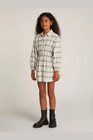Tommy Hilfiger Jurk met overhemdkraag CORDUROY CHECK SHIRT DRESS LS