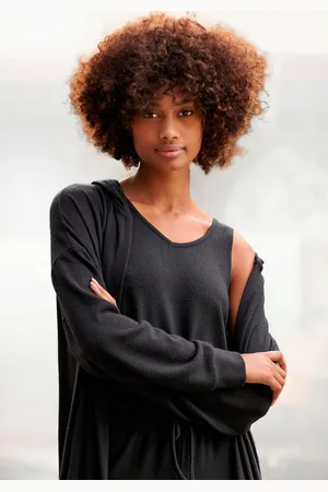 Lascana Gebreide top met brede banden, loungewear
