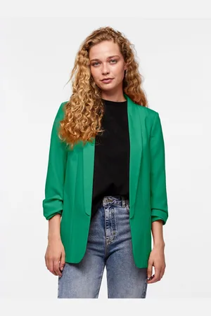 Pieces® Blouseblazer PCBOSELLA 3/4 BLAZER NOOS met plooidetail op de mouw