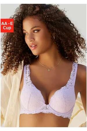 Lascana Push-up-bh rondom van prachtige, gebloemde kant, dessous