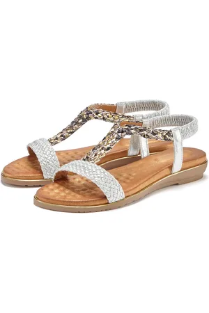 vivance collection Sandalen Zomerschoen Sandalette, zomerschoen met gevlochten banden en zachte voetbed