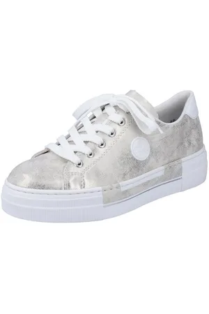 Rieker Sneakers vrijetijdsschoen, lage schoen, veterschoen met plateauzool