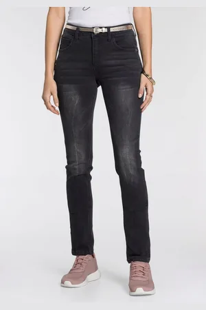 KangaROOS Relax fit jeans RELAX-FIT HIGH WAIST enkelvrije snit, omrolbare broekspijpen