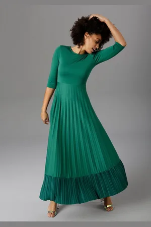 Aniston Maxi-jurk Rok met volant van plissé