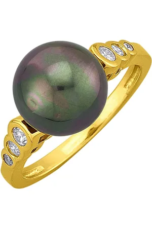 Firetti Ring Sieraad cadeau zilver 925 damesring ring met zirkonia (synth.) - met schelp kernparel