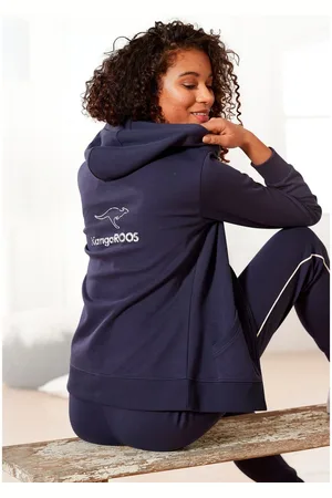 KangaROOS Sweatvest met grote logoprint op de rug, loungepak