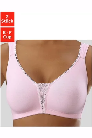 Petite Fleur Soft-bh zonder beugels met kanten details (Set van 2)