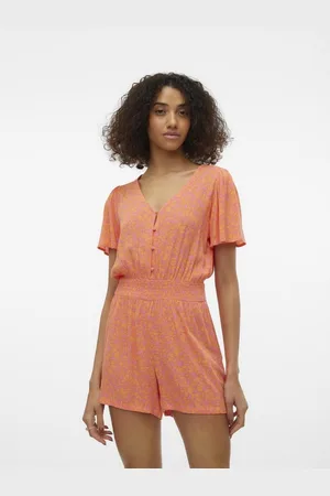 VERO MODA Jumpsuit VMMENNY V-NECK SS PLAYSUIT WWN GA