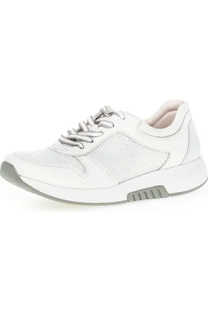 Gabor Sneakers met sleehak met label aan de hiel, vrijetijdsschoen, lage schoen, veterschoen