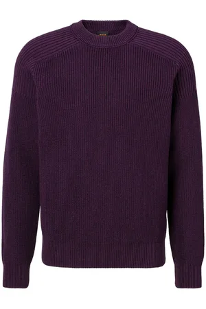 HUGO BOSS Gebreide trui Alamaka met een ronde hals
