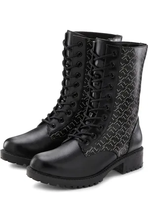 Lascana Laarsjes met modieuze print, laarzen, boots vegan